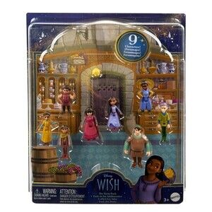 Disney WISH The Teens Pack of 8 Posable Mini Dolls & Star Figure Playset